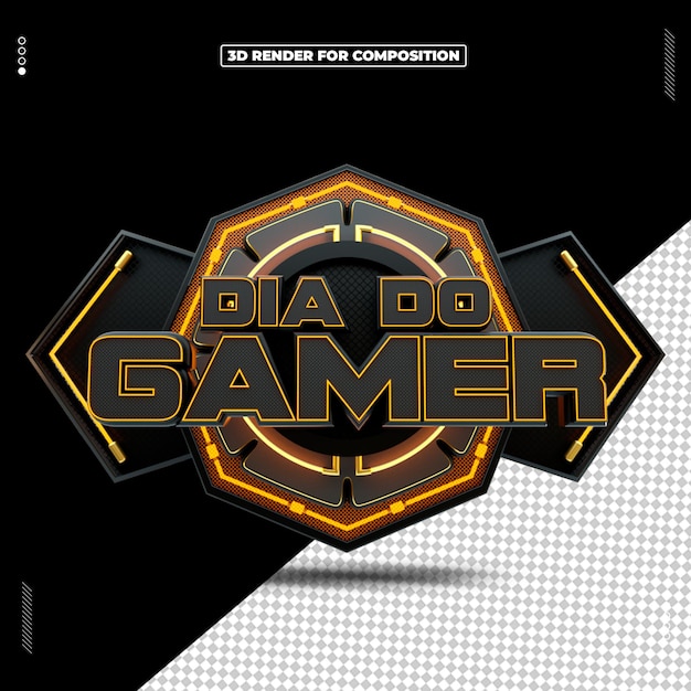 SELO 3D DIA DO GAMER 29 DE AGOSTO