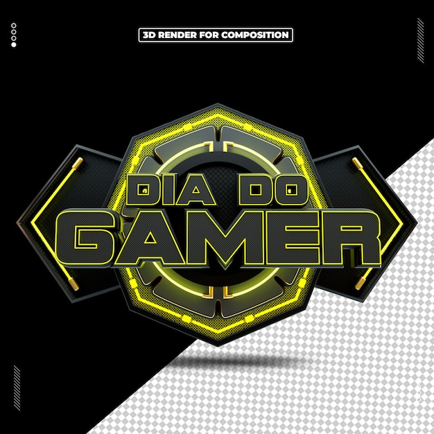SELO 3D DIA DO GAMER 29 DE AGOSTO