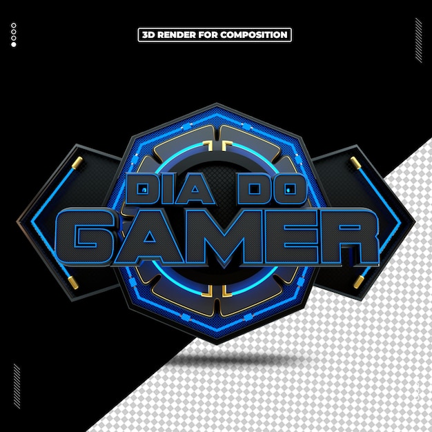 SELO 3D DIA DO GAMER 29 DE AGOSTO