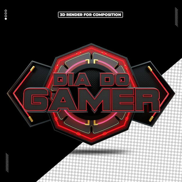 SELO 3D DIA DO GAMER 29 DE AGOSTO