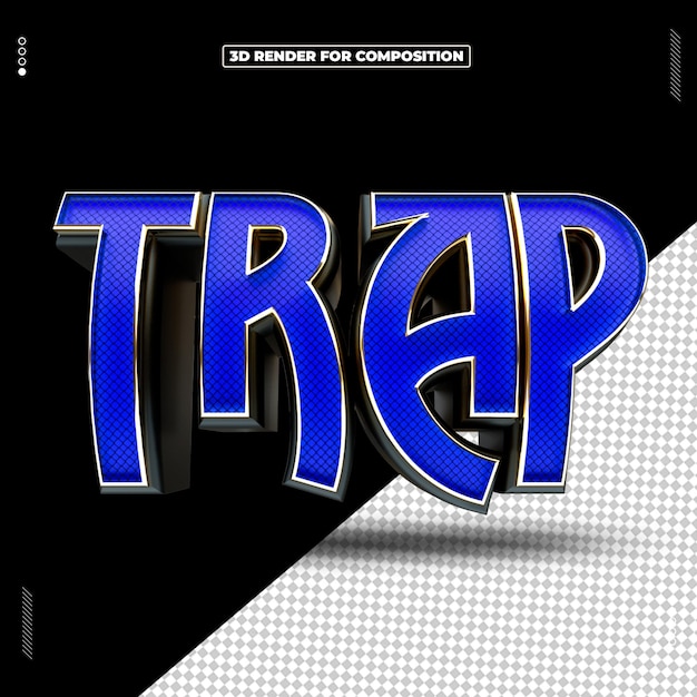 selo 3d trap musica redes sociais