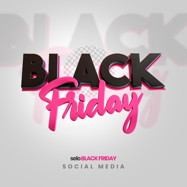 PSD selo black friday selo black friday png selo black friday rosa