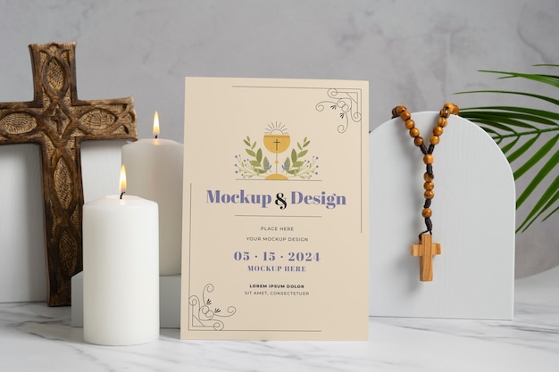 semana santa poster mockup design