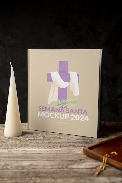 PSD セマナ・サンタのポスターモックアップ