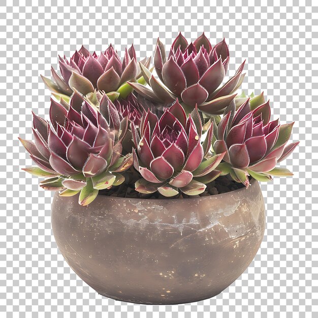 PSD sempervivum png con sfondo trasparente