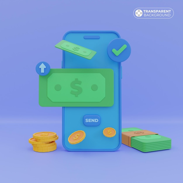 Send money with a cell phone Send money with one click Send money with mobile banking