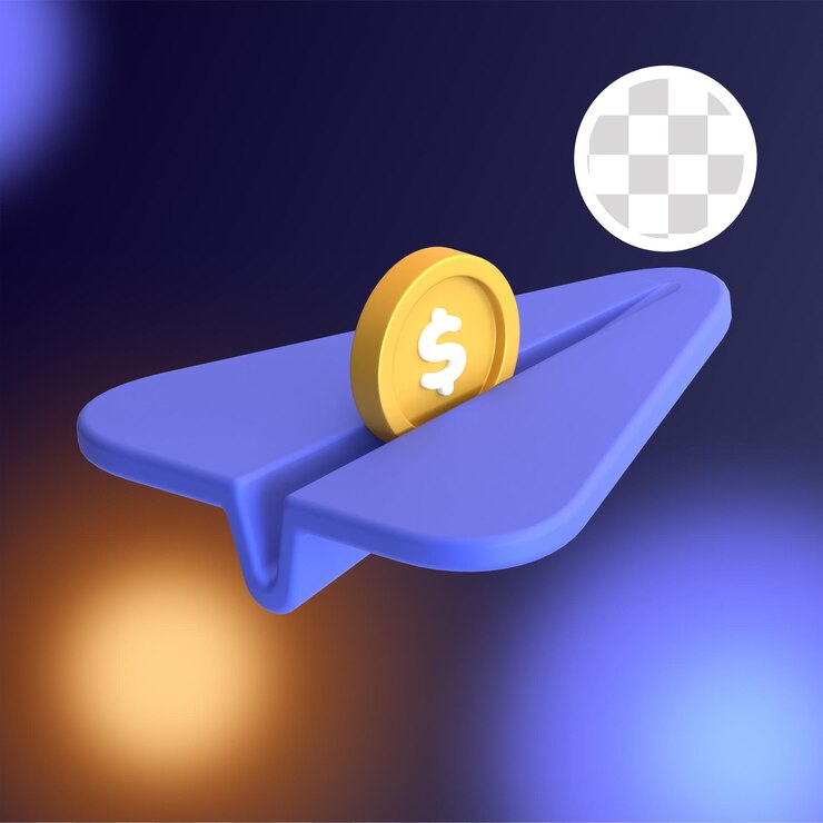 sending money 3d icon