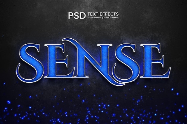 PSD sense efekt stylu tekstu