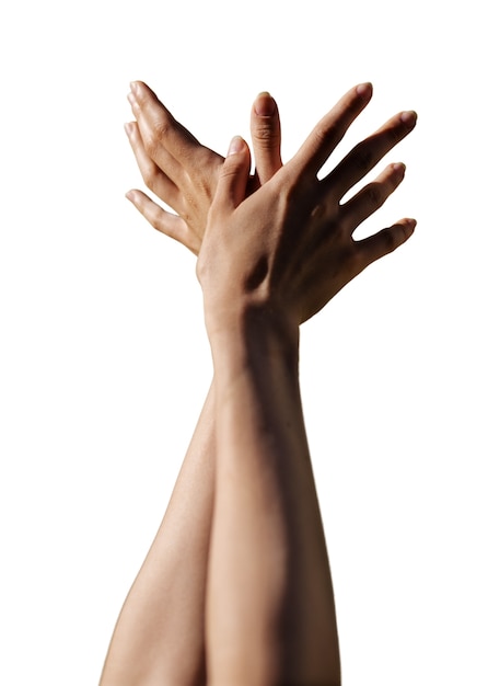 PSD sensitive hands isolated