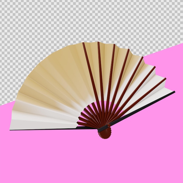 Sensu Japanse fan 3D Japanse cultuurillustraties