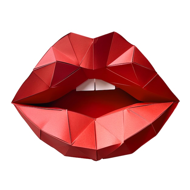 sensual lips on transparent background