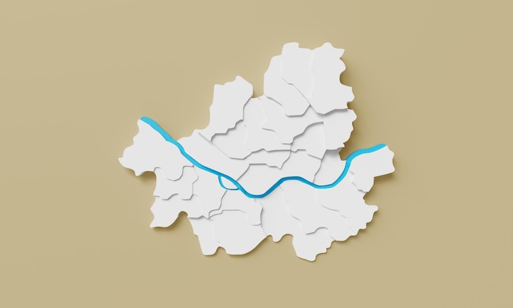 PSD seoulrepublic of korea 3d map mock up 3d rendering