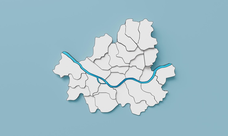 PSD seoulrepublic of korea 3d map mock up 3d rendering