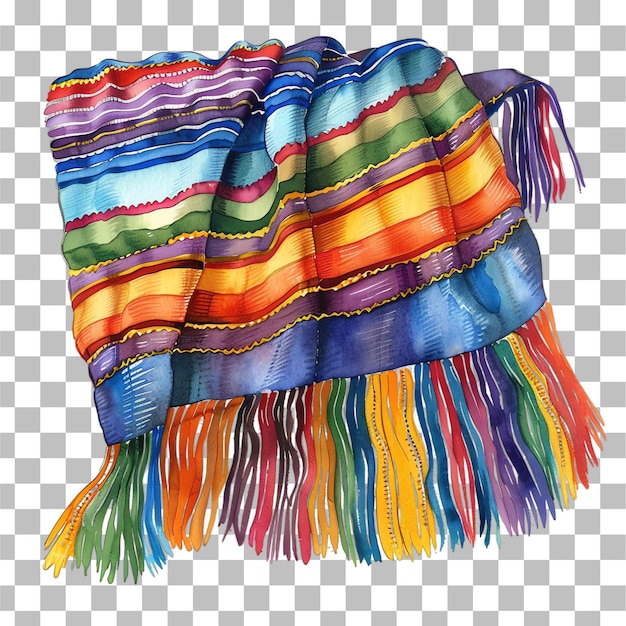 PSD serape coperta tema messicano