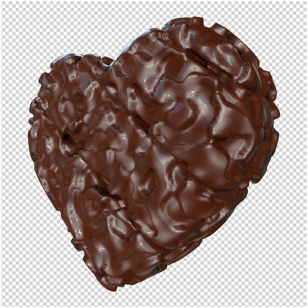 Serce z czekolady