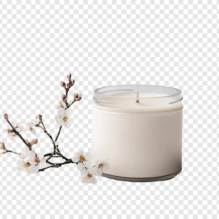 PSD 평화로운 봄 불과 꽃