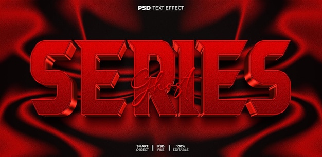 Series 3d editable text effect