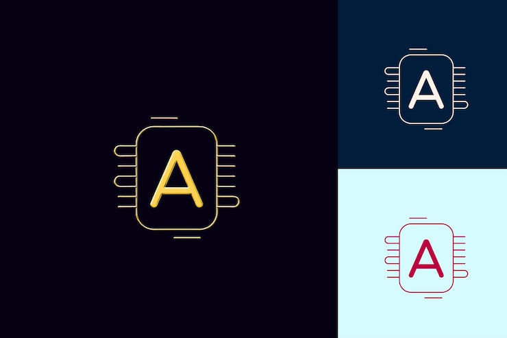 PSD 異なるアイコンの一連の画像に黄色い文字が付いた正方形と正方形が含まれています