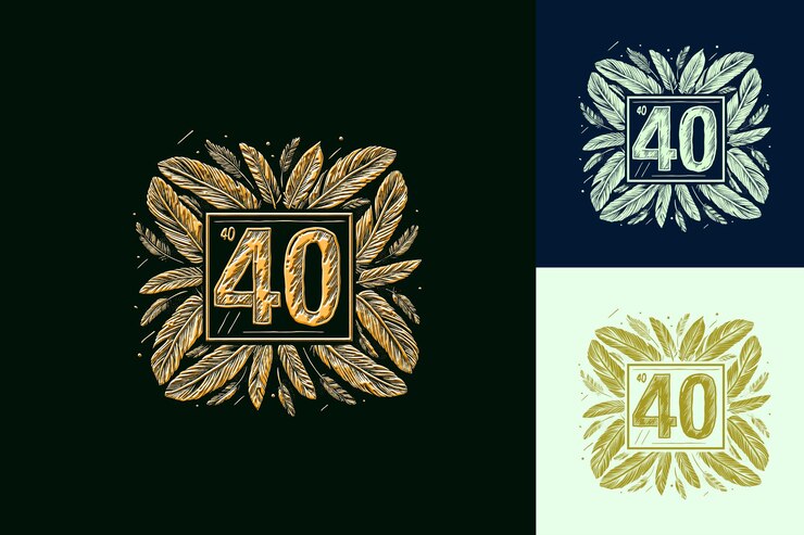 PSD серия логотипов из 50-х и 50-х