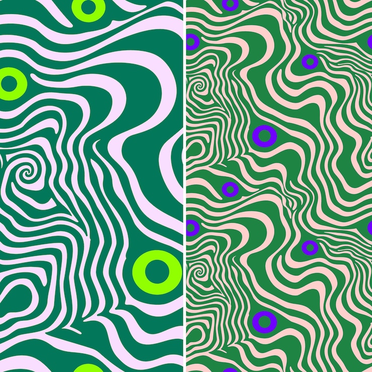 PSD a series of three images showing different shapes and lines