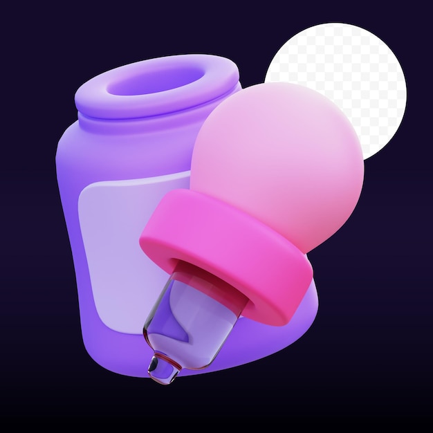 Serum 3D-gjengitt bilde