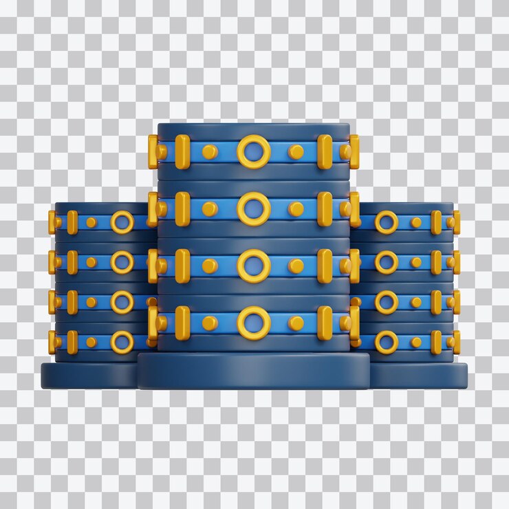 PSD server 3d illustration