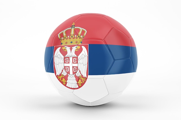 Servië vlag voetbal