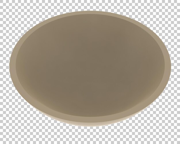 Serving bowl on transparent background 3d rendering illustration