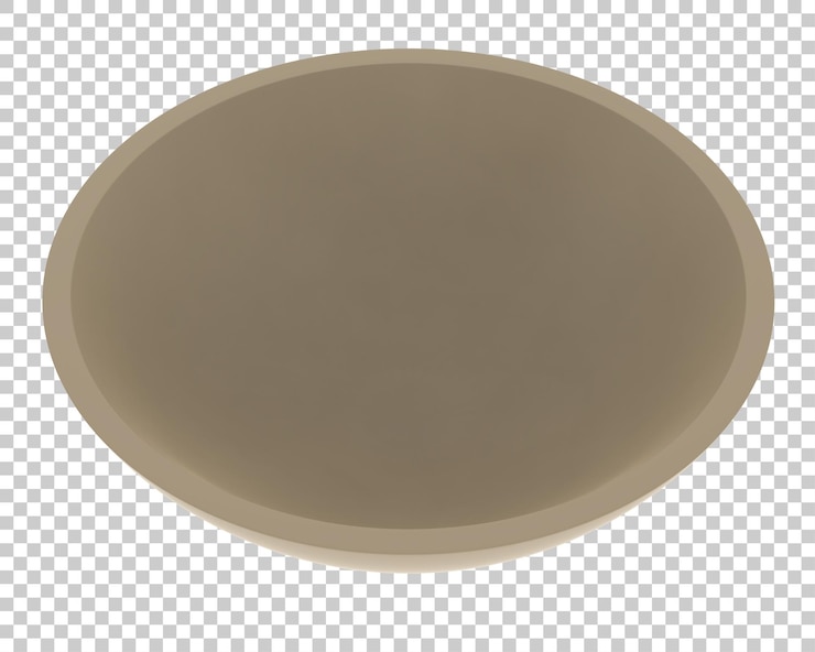 PSD 透明背景上的餐碗 3d 渲染插图