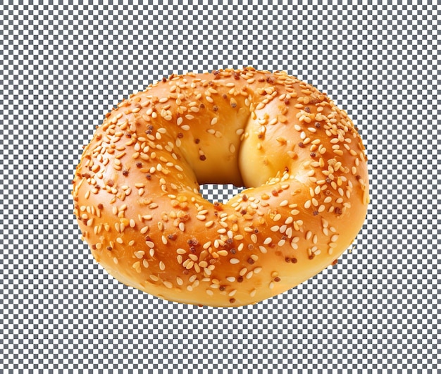 PSD sesame delicious donut isolated on transparent background