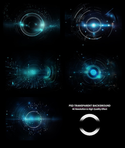 Set di design della tecnologia abstract background