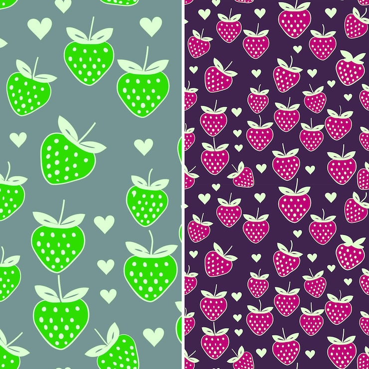 PSD a set of apple and a heart with hearts on it