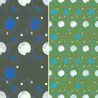 PSD a set of blue and white circles with dots and dots on them