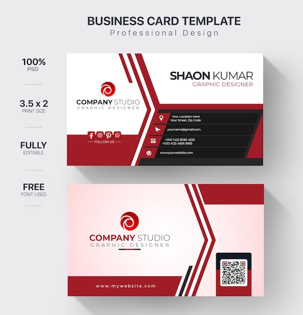 a set of business cards with a logo for business cards