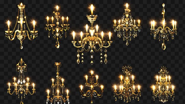 PSD a set of chandeliers for the home decor