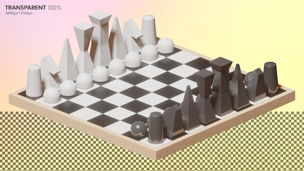 PSD set of chess pieces