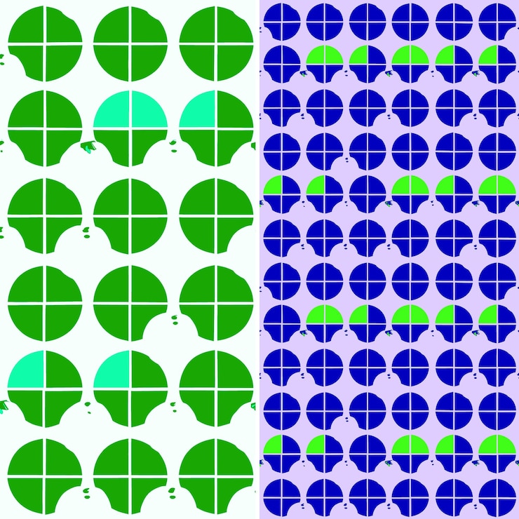 PSD a set of circles with the number 1 on them