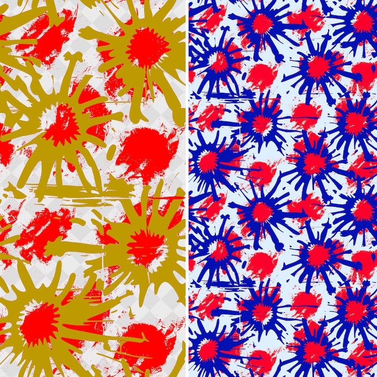 PSD a set of colorful flowers with different colors