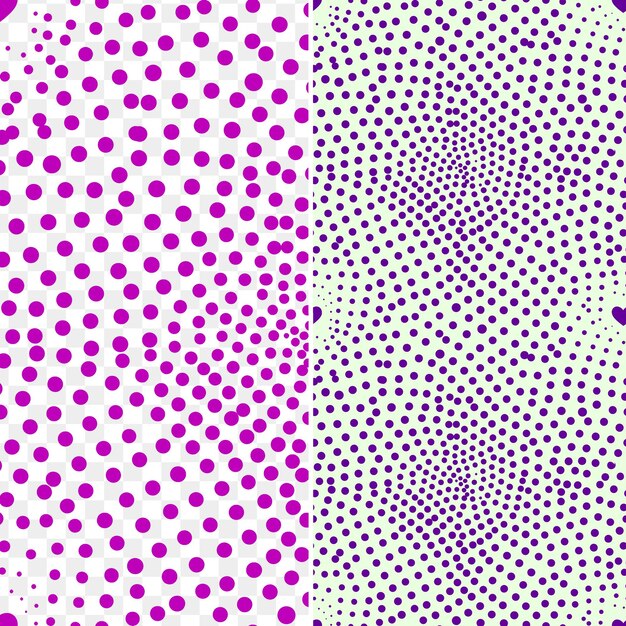 PSD una serie di colori polka dot con punti e punti