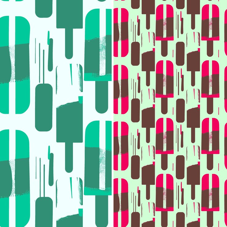 PSD a set of colorful posters with different colors and shapes