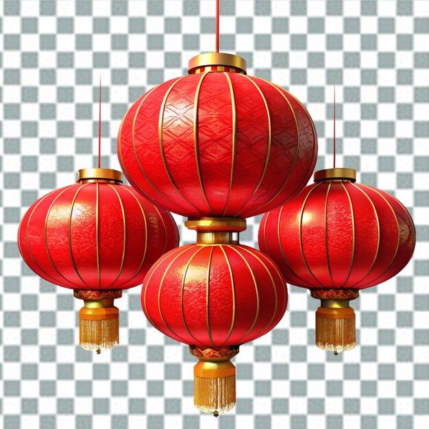 PSD set of different chinese lanterns