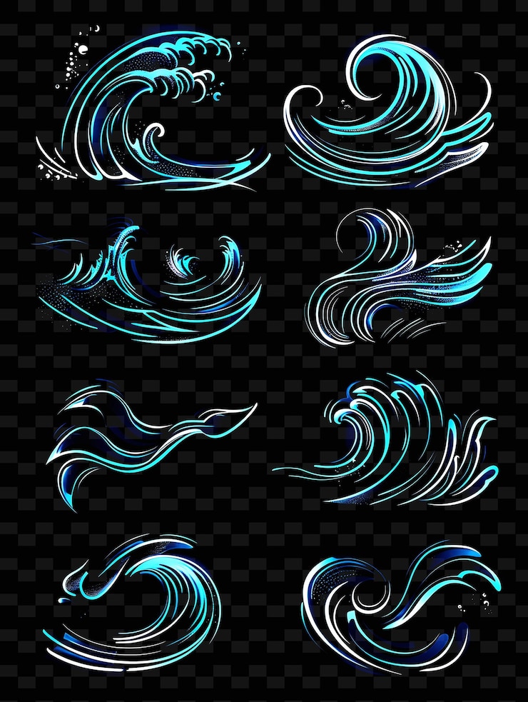 PSD a set of different designs for the logo