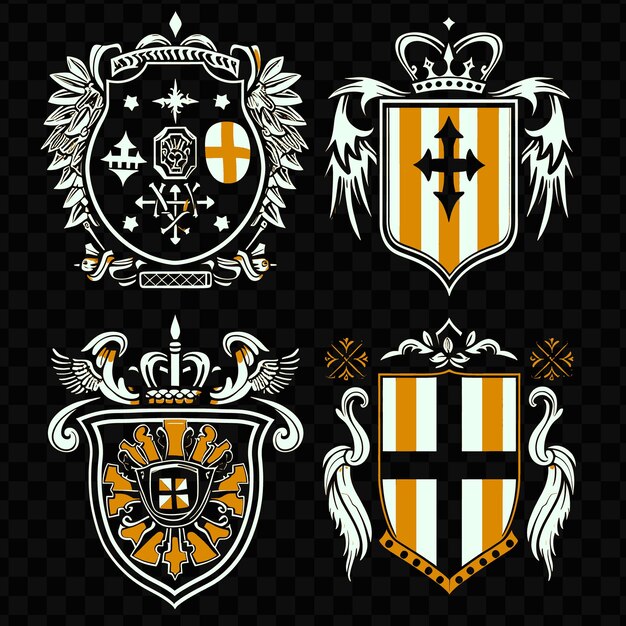 PSD a set of emblems for the emblems and the crest