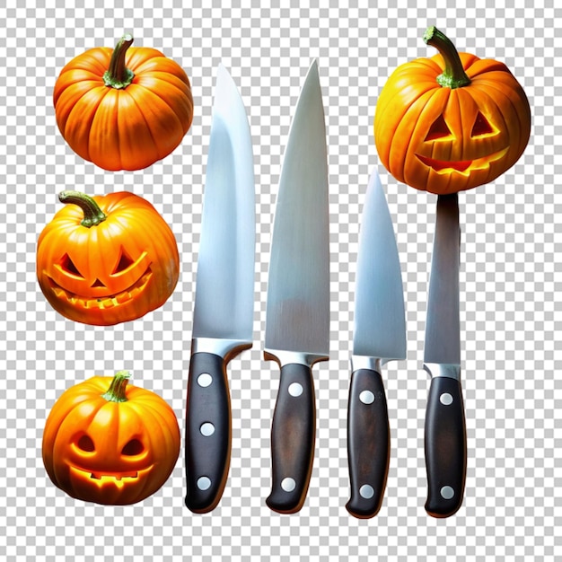 PSD set of halloween knife