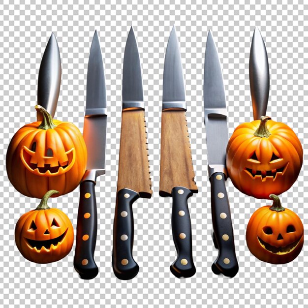 PSD set of halloween knife