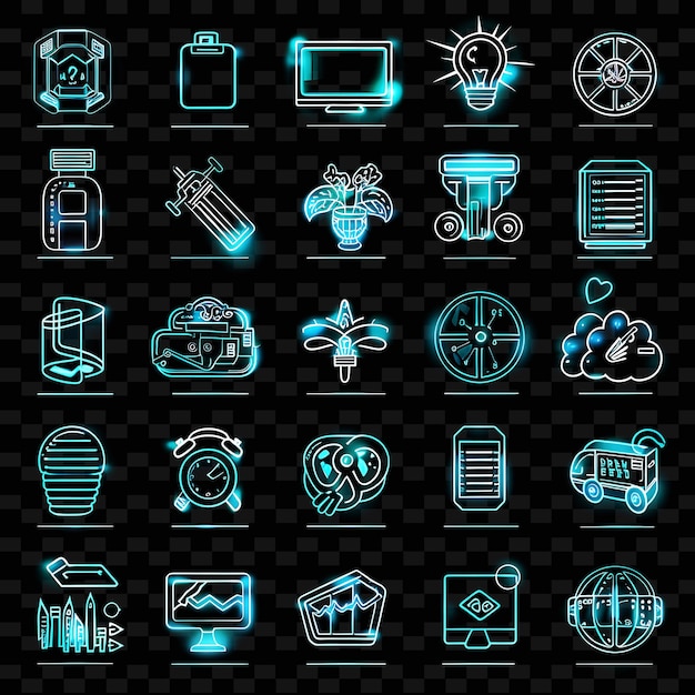 PSD a set of icons for the movie the best of the year