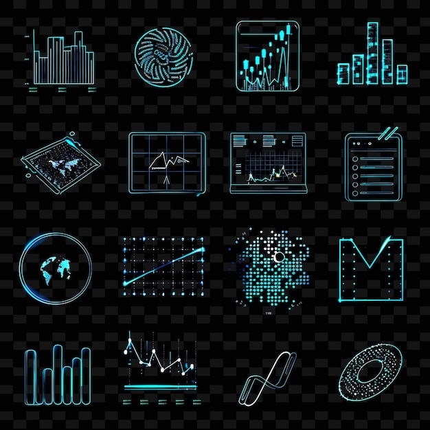 PSD a set of icons with the word business on it