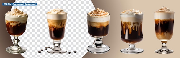 PSD set koffie met room ierse koffie cocktail