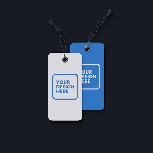 PSD set of label tag mockup design