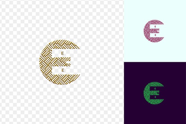 PSD a set of logos for e and e